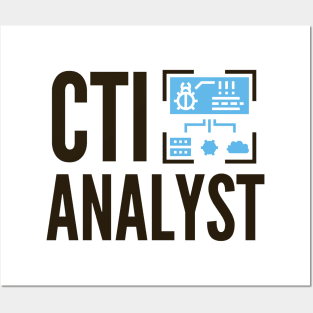 Cybersecurity CTI Cyber Threat Intelligence Analyst Posters and Art